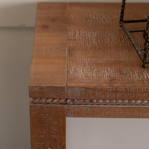 English Elm Solid Wood Console Table - Retro Narrow Design For Living Room, Entryway & Hallway, Multi-Purpose Use W3158P297409-GIGA