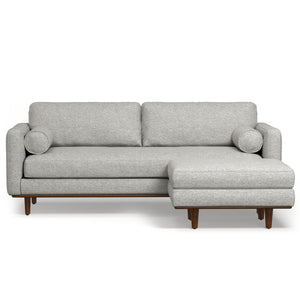 English Elm Morrison Mid-Century 89-Inch Sofa & Ottoman Set - Versatile Comfort, Eco-Friendly Design, Stylish Living B136P199248