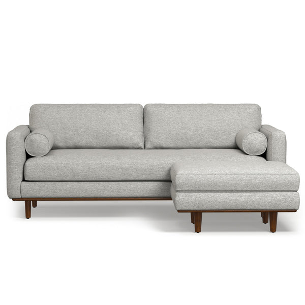 English Elm Morrison Mid-Century 89-Inch Sofa & Ottoman Set - Versatile Comfort, Eco-Friendly Design, Stylish Living B136P199248