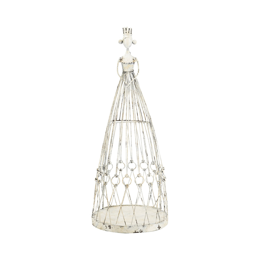 English Elm 13.5x13.5x34" Iron Princess Birdcage Sculptural Accent Vintage Decor Patio Garden W2078P452349