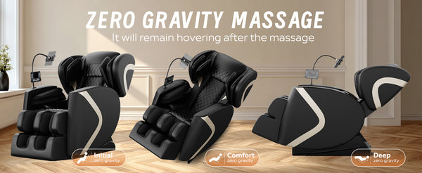English Elm 2026 Zero Gravity Massage Recliner with Full Body Airbag Heat and L Track Therapy W1875P479537