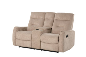 English Elm Paterson Microsuede Velvet Reclining Loveseat with Center Console and Cup Holders B078P497899