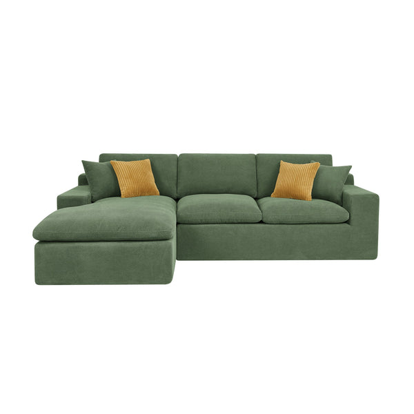 English Elm Cloud Sectional Sofa High Density Foam Deep Seat Upholstered Modern Living Room W5568S00005