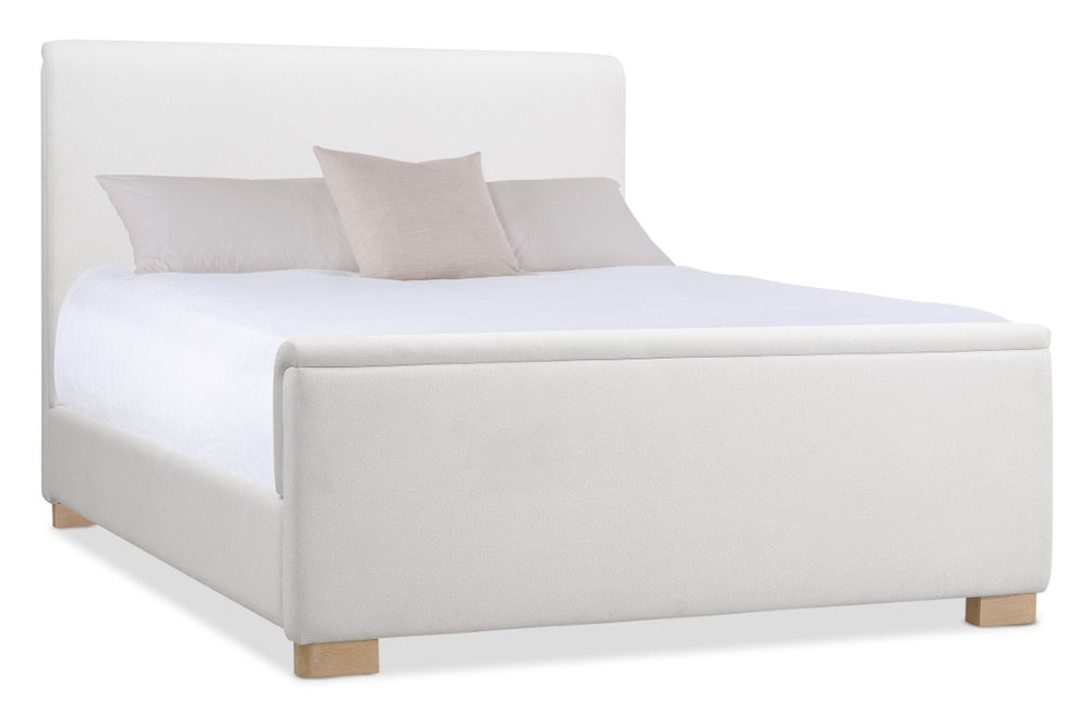 Hooker Furniture Banyon Desert Oak Queen Bed With Padded Upholstered Headboard And Low-Profile Rails For Comfort And Style 99.00 L x 64.50W x 60.00H 6081-90850-82