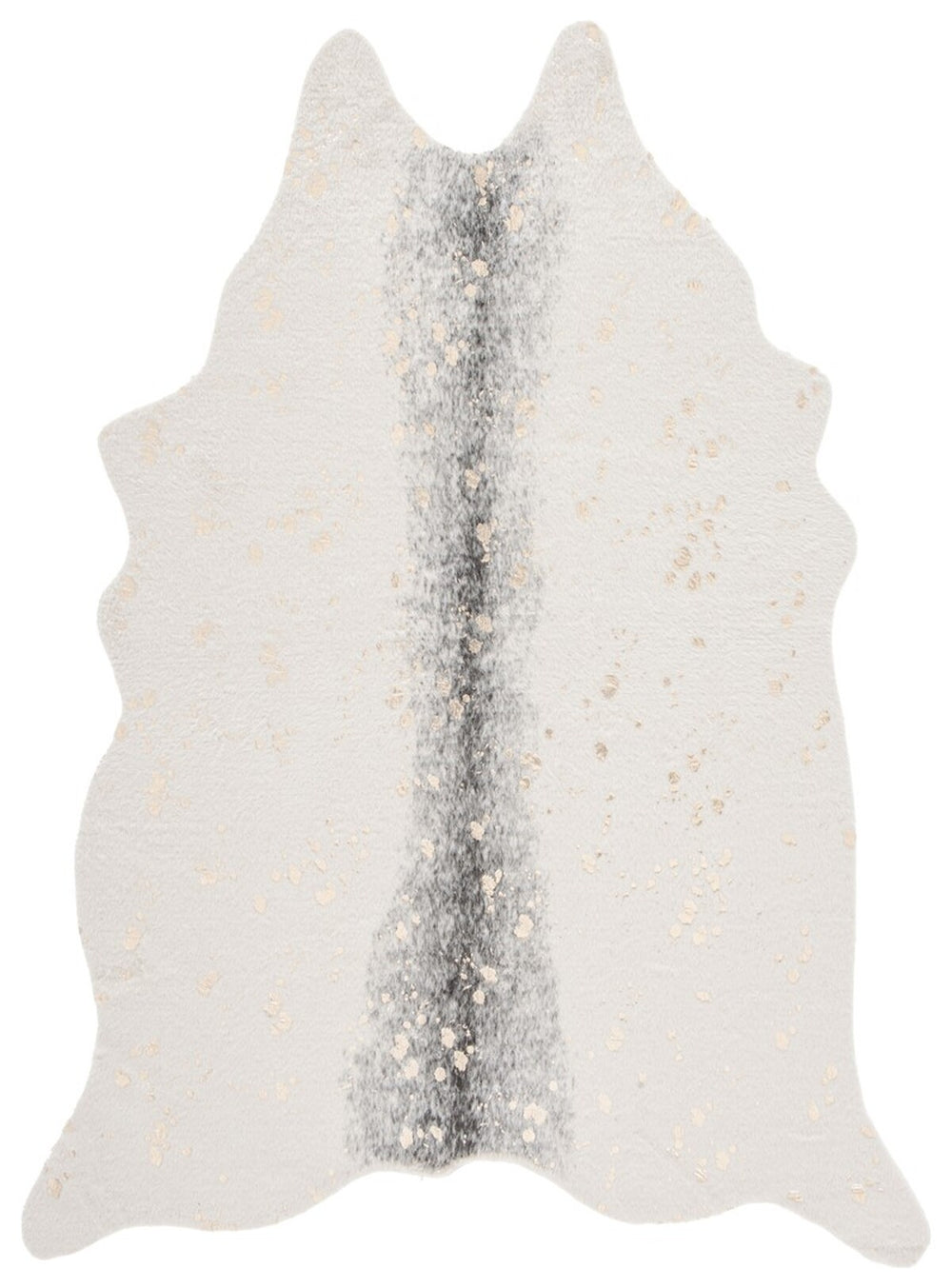 Safavieh Faux Cow Hide 205 Powerloomed  Rug Beige / Grey FCH205B-68