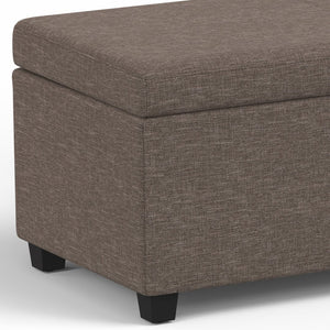 English Elm Avalon Extra Large Storage Ottoman Bench - Stylish Fawn Brown Fabric For Versatile Home Use B136P158652
