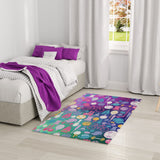 Nourison Imagination IMA07 Machine Made Machine Printed Borderless Design Indoor Only Kids  Rug Purple, Purple Pile, 100% Polyester 841491134276