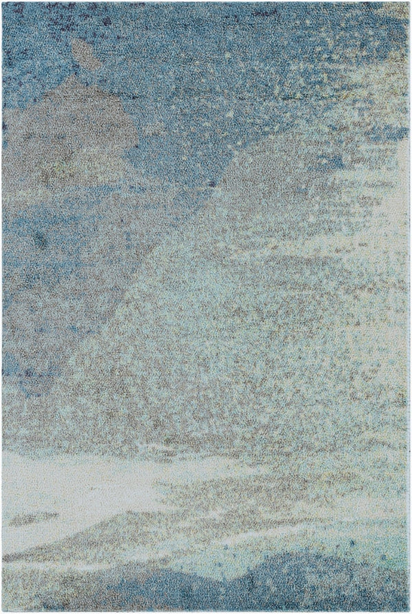 Livabliss Felicity Geometric Mid-century Modern Machine Woven Polyester Accent Rug for Entryways Blue, Light Blu 2' x 3' FCT8000-23