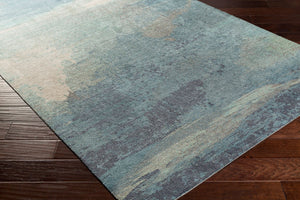 Livabliss Felicity Geometric Mid-century Modern Machine Woven Polyester Accent Rug for Entryways Blue, Light Blu 2' x 3' FCT8000-23