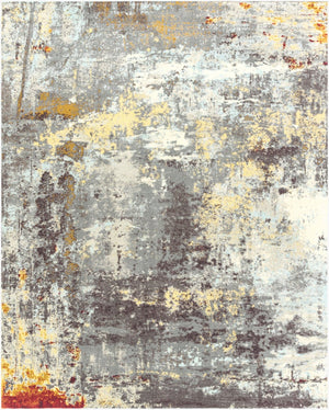 Livabliss Felicity Geometric Runner Rug Mid-century Modern Polyester Hallway and Entryway Accent Charcoal, Slate 8' x 10' FCT8008-810