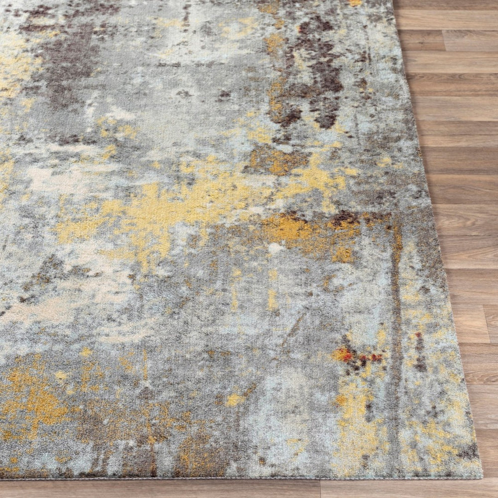 Livabliss Felicity Geometric Runner Rug Mid-century Modern Polyester Hallway and Entryway Accent Charcoal, Slate 5' x 7'6" FCT8008-576