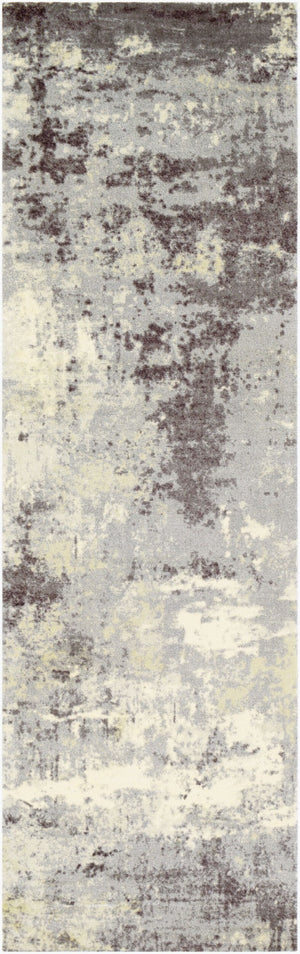 Livabliss Felicity Mid-century Machine Woven Polyester Area Rug for Entryways and Small Spaces Slate, Charcoal 2'6" x 8' FCT8009-268