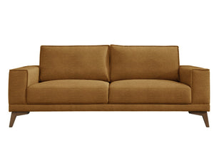 Porter Designs Jarrett Modern Upholstered Sofa And Loveseat Set For Stylish Living Room Comfort Orange Fabric 01-216-01-7760