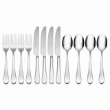 Lenox Oneida Icarus 12 Piece Everyday Flatware Set Metallic, STAINLESS METAL 895269