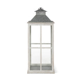 Park Hill Coastal Whitewash Lantern ELW20536