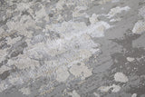 Feizy Rugs Micah Polyester/Polypropylene Machine Made Industrial Rug Silver/Gray/White 9'-2" x 12'