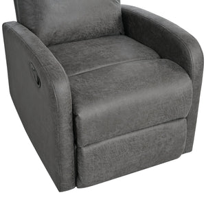 English Elm Christopher Knight Home® - Modern Recliner Plush Manual Recliner Chair with Ergonomic Support, 3-Position Backrest, Durable Fabric Comfort Grey N763P256491D