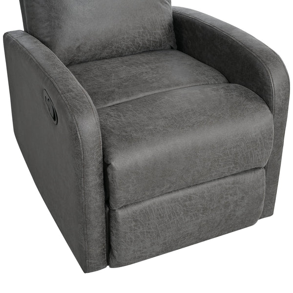 English Elm Christopher Knight Home® - Modern Recliner Plush Manual Recliner Chair with Ergonomic Support, 3-Position Backrest, Durable Fabric Comfort Grey N763P256491D