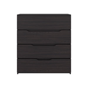 English Elm Bristol Four Drawer Dresser Rich Wenge Finish Compact Contemporary Bedroom Storage B128P485417