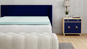 English Elm Omne Sleep Plush Memory Foam Topper Twin Size Pressure Relief Cooling Layer B04777708