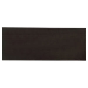 English Elm 1pc Contemporary Sleek Desk 47.25" Compact Home Office Table with Reversible Drawer and File Storage Cappuccino 63.5 L x 26 W x 6.31 H B011P362570