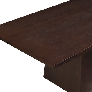 English Elm Christopher Knight Home® - 82 Lowell Pedestal Dining Table Solid Wood Rectangular 82-inch Seating for 6-8 Elegant Gatherings Espresso N771P361468O