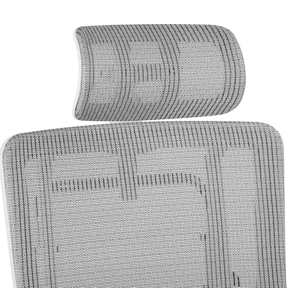 OSP Home Furnishings White Ergonomic Mesh Headrest for Prox996 Series Office Chair with Neck Support HR31W