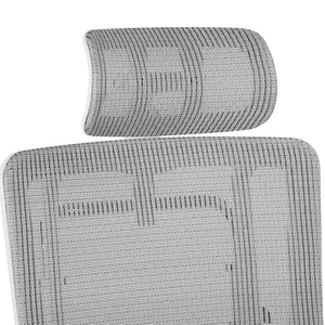 OSP Home Furnishings White Ergonomic Mesh Headrest for Prox996 Series Office Chair with Neck Support HR31W