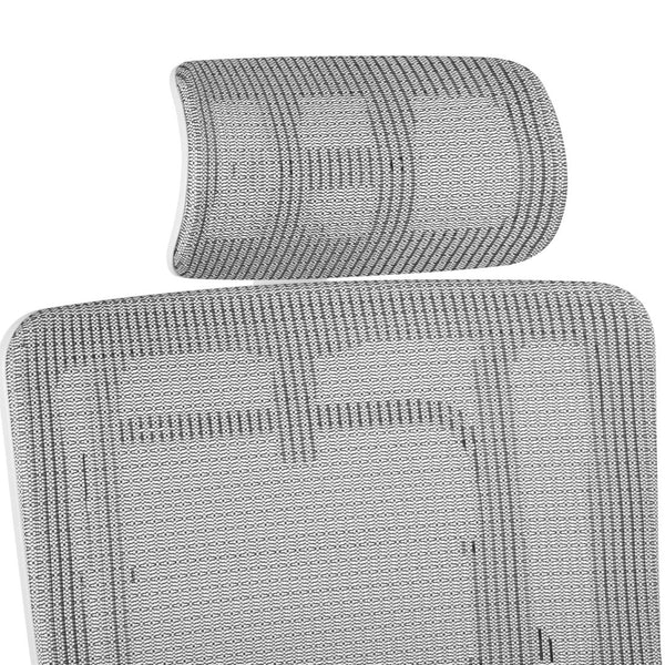 OSP Home Furnishings White Ergonomic Mesh Headrest for Prox996 Series Office Chair with Neck Support HR31W