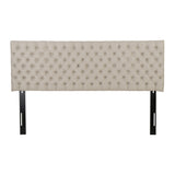 Christopher Knight Home® - Noble House - Jezebel Glam Fabric King/Cal King Headboard, Sand