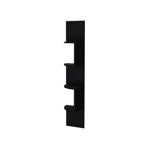 English Elm Rosebud Four Tier Corner Floating Shelf Unit for Minimalist Living Room Display B128P176176