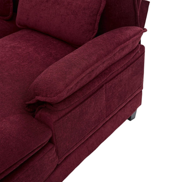 English Elm United We Win U Shaped Cloud Couch - Luxurious Chenille 4-Seat Sectional With Memory Foam & Storage W1568S00214-GIGA