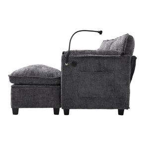 English Elm United Oversized 112" Modular Sectional Sofa - Cloud Couch With Storage Ottoman & Usb Charging Ports W1568S00189-GIGA