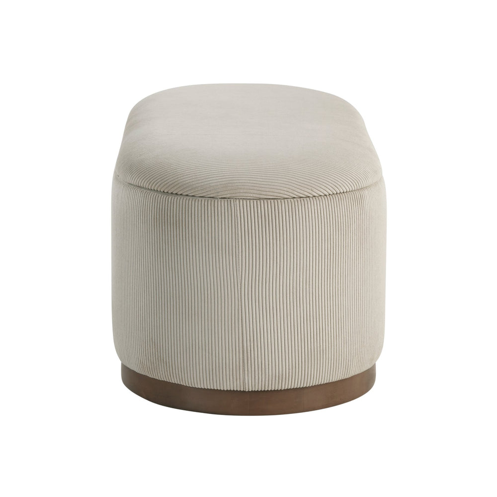 English Elm Lift Taupe Corduroy Storage Bench with Foam Cushion, Walnut Legs, Hidden Compartment for Entryway Comfort and Organization B011P298245