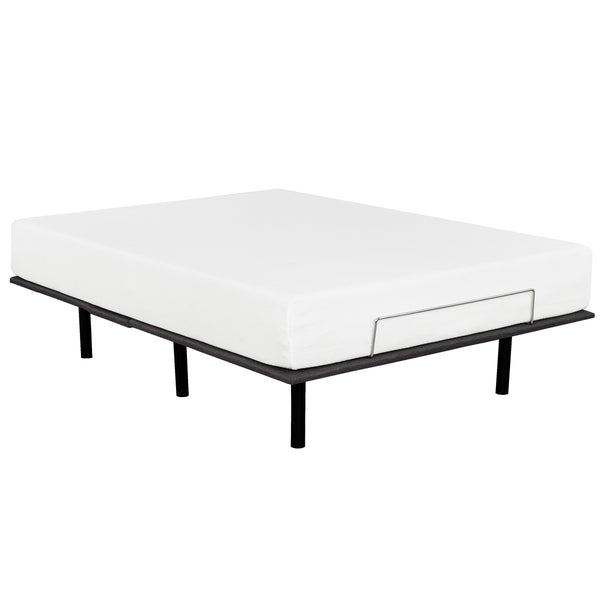 English Elm Adjustable Bed Base Twin XL with Wired Remote, Dual Quiet Motors, Metal Frame, Headboard Brackets Included B011P203577