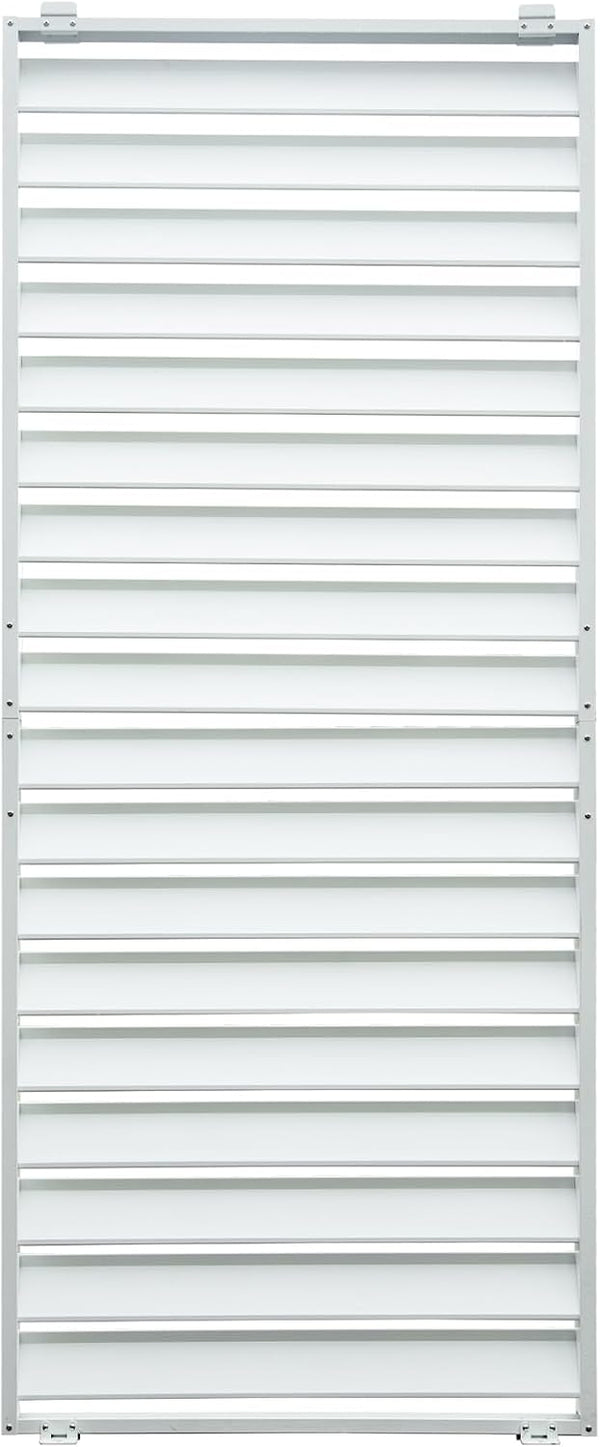 English Elm Outdoor Louvered Pergola Accessories Aluminum Screens for Durable Weather-Resistant Shading & Privacy White W1859P321939