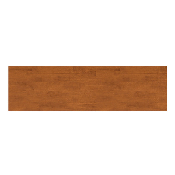 English Elm Harper Solid Rubberwood Sideboard Mid-century Buffet with Tapered Legs for Dining Rooms B136P439006