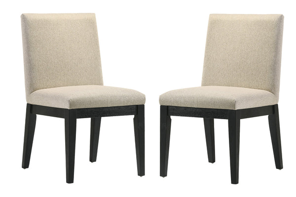 English Elm Jacopo Round Pedestal Dining Set Seats Four in Ebony Black Contemporary Style B2749S00296