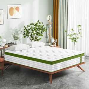 English Elm 14 Inch Queen Hybrid Mattress Gel Foam Pocket Springs Pressure Relief Usa Made B2716P242977