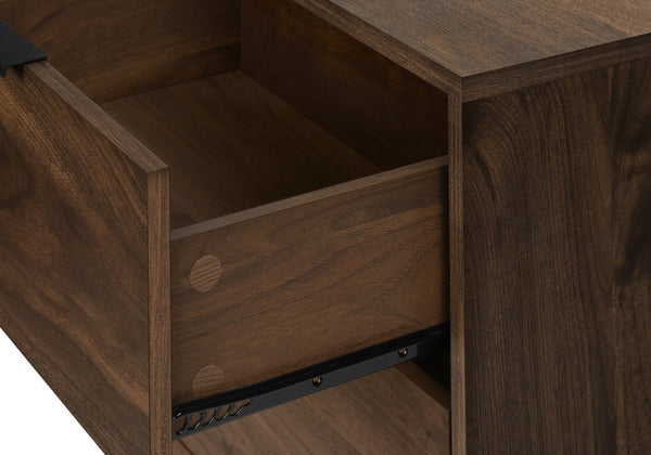 English Elm Accent Side Table Rustic Grey Laminate Compact Storage Cabinet Transitional Bedroom Walnut B2710P461696