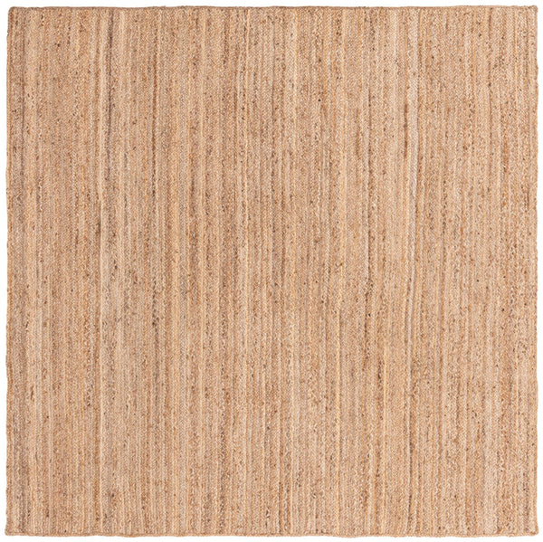 Unique Loom Braided Jute Dhaka Hand Braided Solid Rug Natural, Natural 8' 0" x 8' 0"