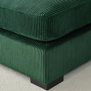 English Elm 148.03'' Mid Century Modern 4 Seat Sectional Sofa with Reversible Chaise for Living Room Green W876S00330