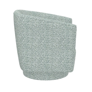 English Elm Wallace & Bay - Blue Swivel Accent Chair - Modern Baikal Blue Upholstered Comfort For Living Rooms & Home Offices B361P384441-GIGA