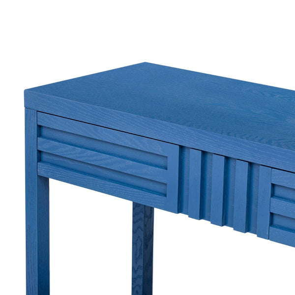 English Elm U_Style Modern Ash Veneer Console Table With 2 Drawers & Open Shelf - Stylish Storage For Any Space N711P230810V-GIGA