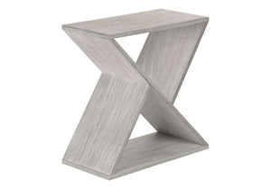 English Elm Accent 2-Tier Accent Table with Drawer and Shelf – Compact Round End or Nightstand with Knob Storage, Space-Saving Design and Easy Assembly Gray Wash 36 L x 15 W x 6 H B2710P219484