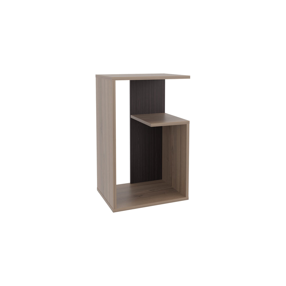 English Elm Everet 25" 3-Tier Shelf Side Table – Compact Multicolor End Table with Sturdy Shelves for Storage and Style B070P363824
