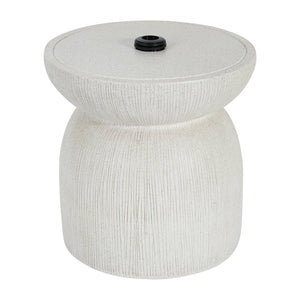 English Elm Odelia Mgo Patio Umbrella Base with Marble Finish Doubles as Outdoor Side Table N775P362772W