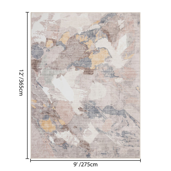 English Elm Premier Floral Multi-color Area Rug Low Pile High Traffic Living Room 9x12 B186P479365