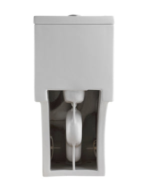 English Elm White Ceramic One-piece Elongated Toilet Ada Comfort Height Dual Flush Soft Close Seat W1920P286401