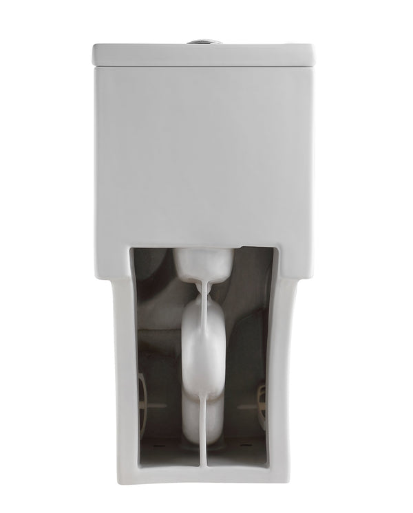 English Elm White Ceramic One-piece Elongated Toilet Ada Comfort Height Dual Flush Soft Close Seat W1920P286401